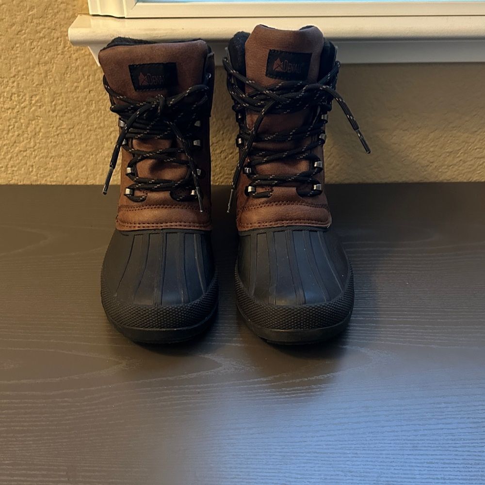 Denali Women's Brown and Black waterproof Lace Up Boots, Denali Expedition Size
